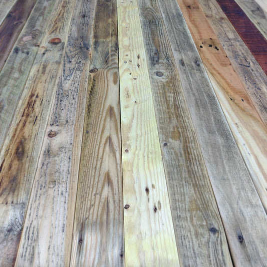 Gold-Amber Rustic Wall Cladding - Treated - Unique Oils