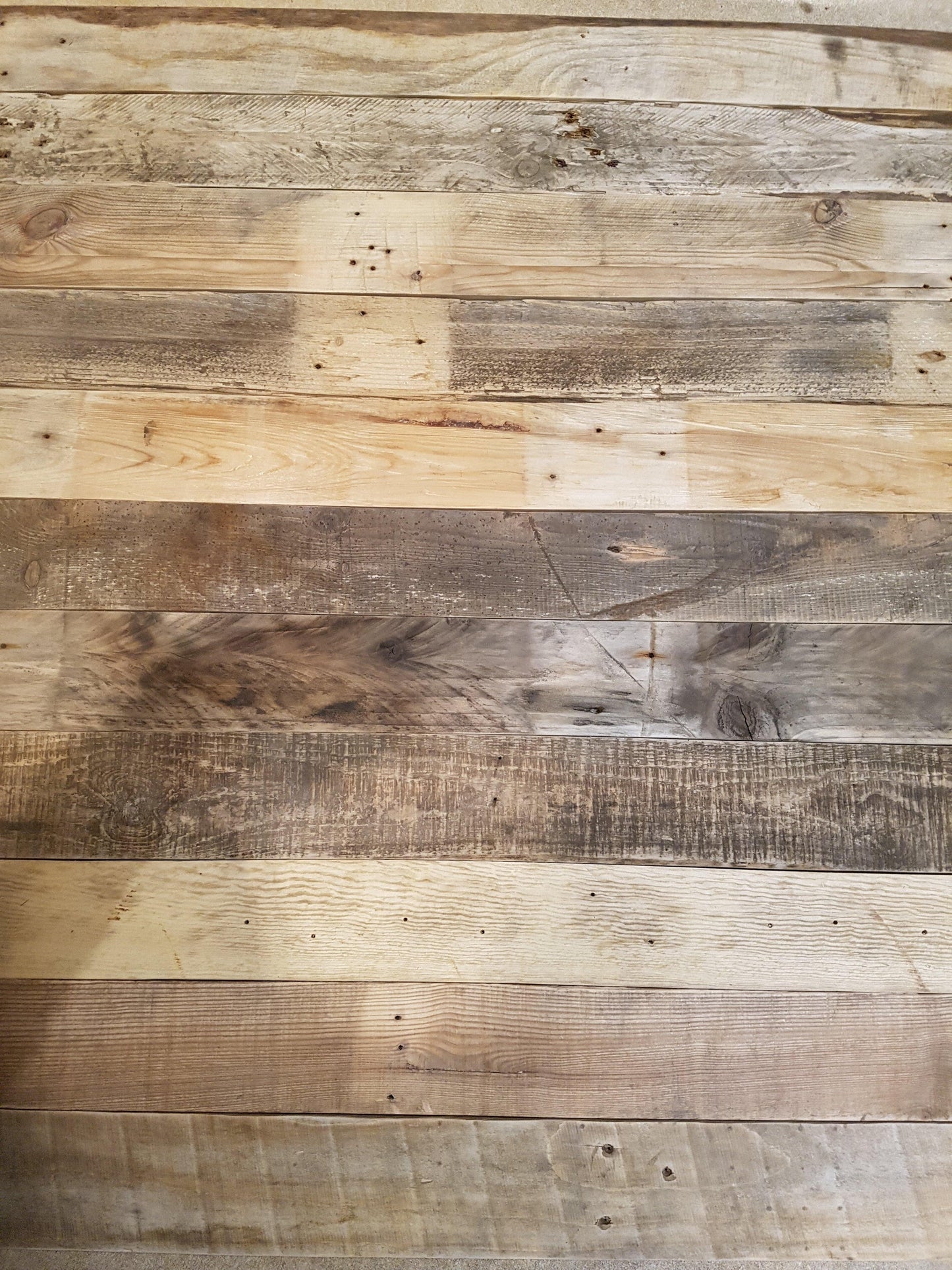 Reclaimed pallet boards 5 sqm cladding van conversion - rustic style pallet wall cladding