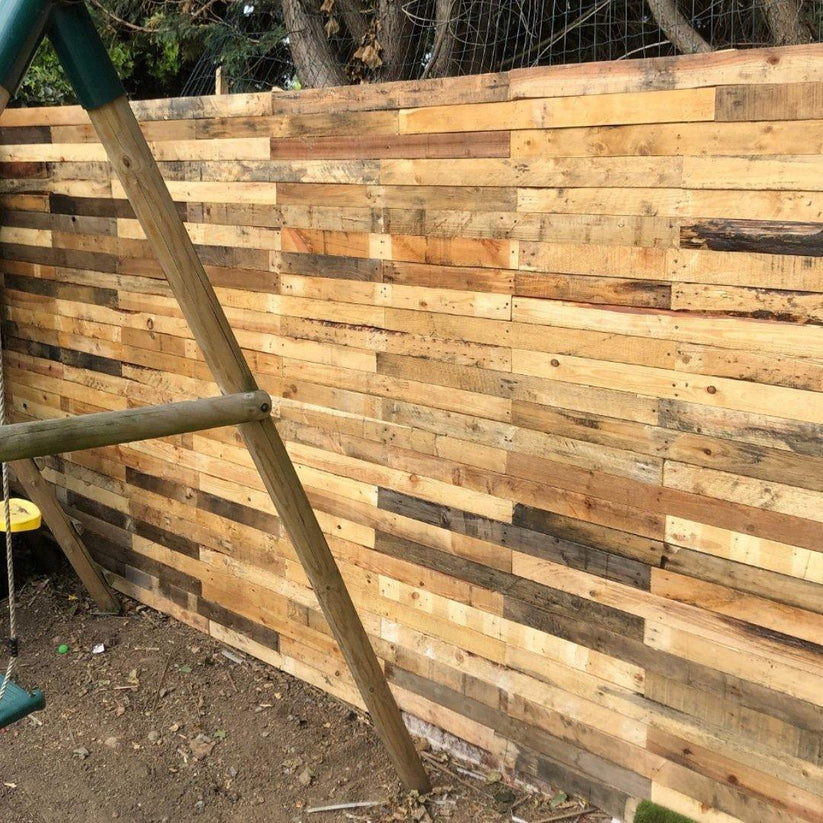 Timber Cladding Random Log 1m² Rustic Pallet Wood Wall Cladding – Random Length Reclaimed Boards ...