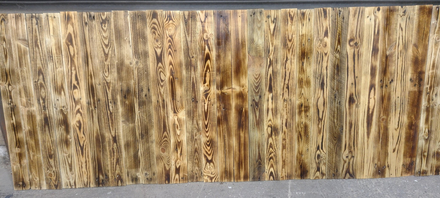 Scorched Distressed Reclaimed Planks Sanded De nailed 1 Sqm - Anpio woods ltd