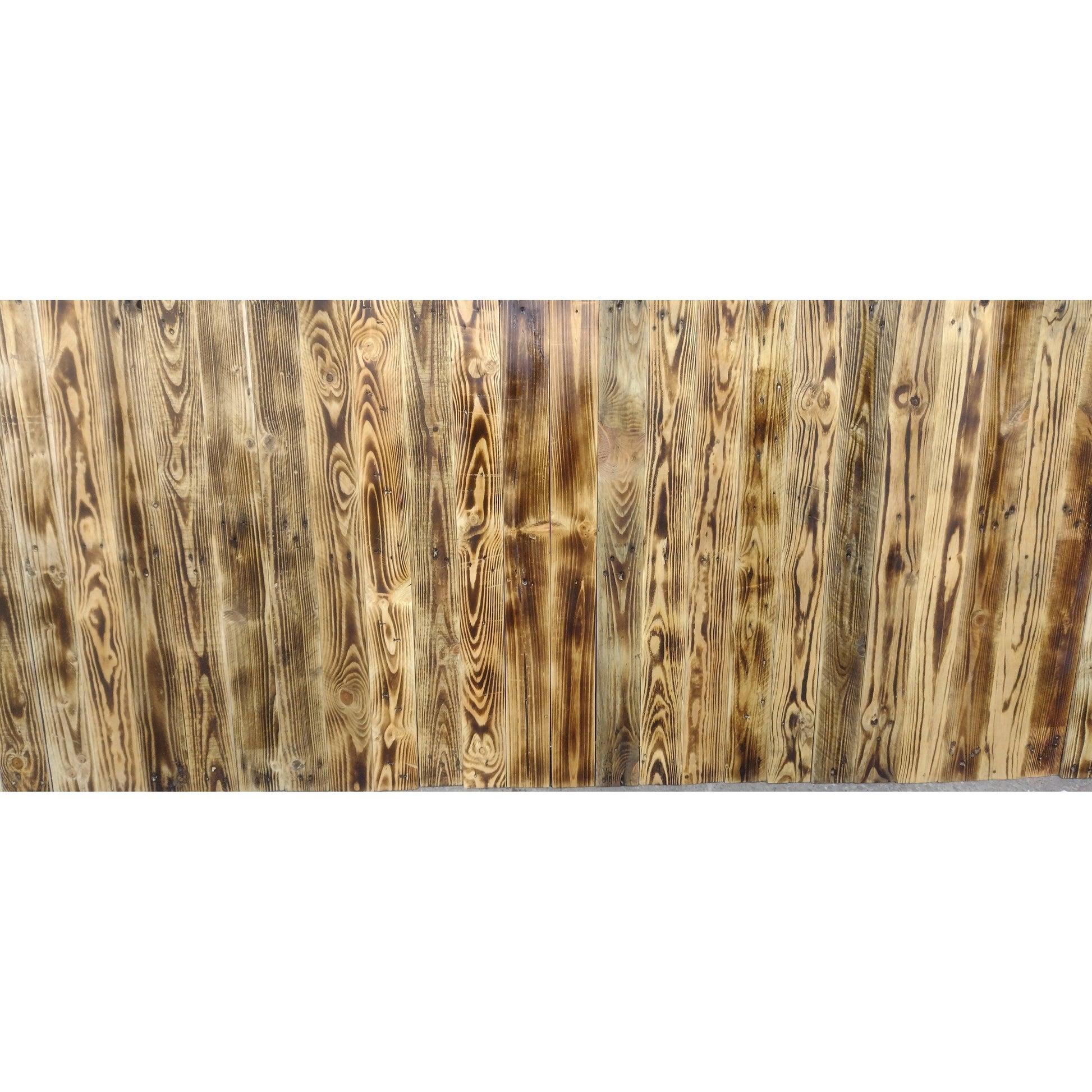 Scorched Distressed Reclaimed Planks Sanded De nailed 1 Sqm - Anpio woods ltd