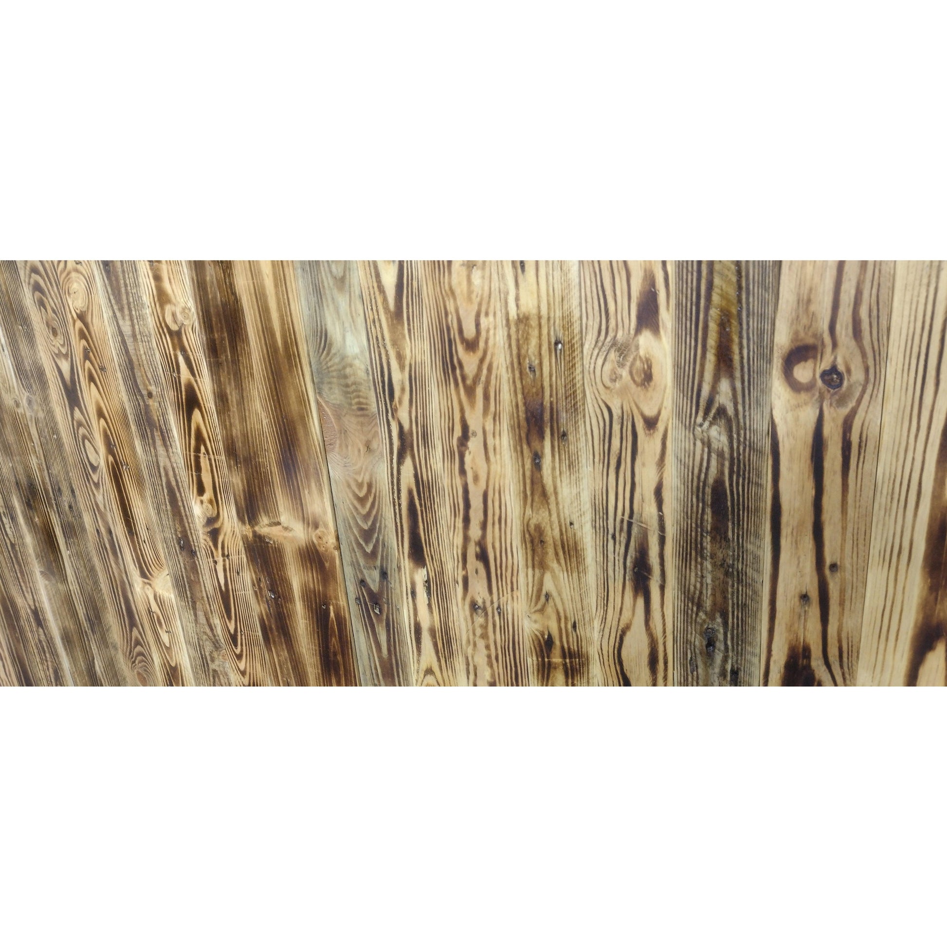 Scorched Distressed Reclaimed Planks Sanded De nailed 1 Sqm - Anpio woods ltd