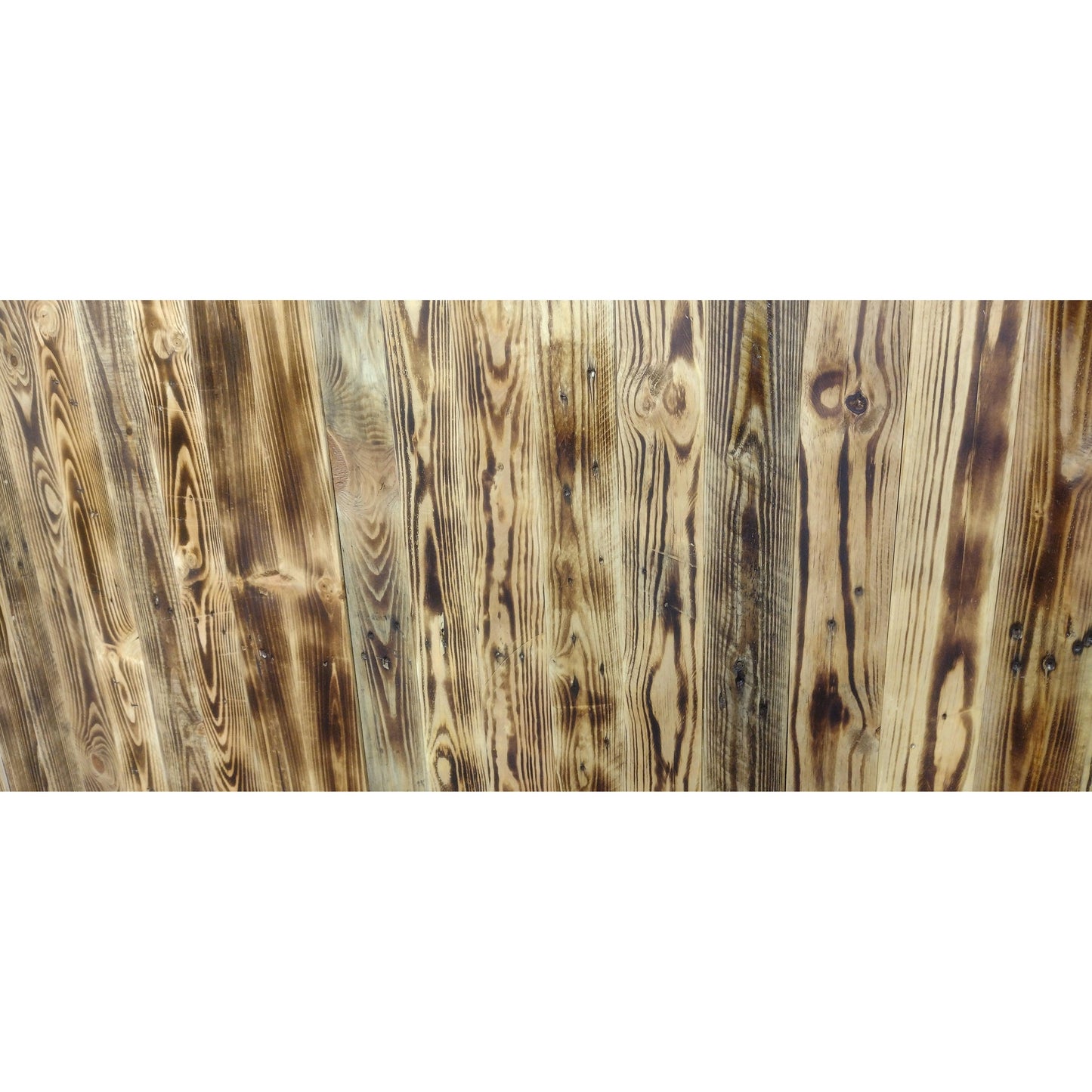 Scorched Distressed Reclaimed Planks Sanded De nailed 1 Sqm - Anpio woods ltd