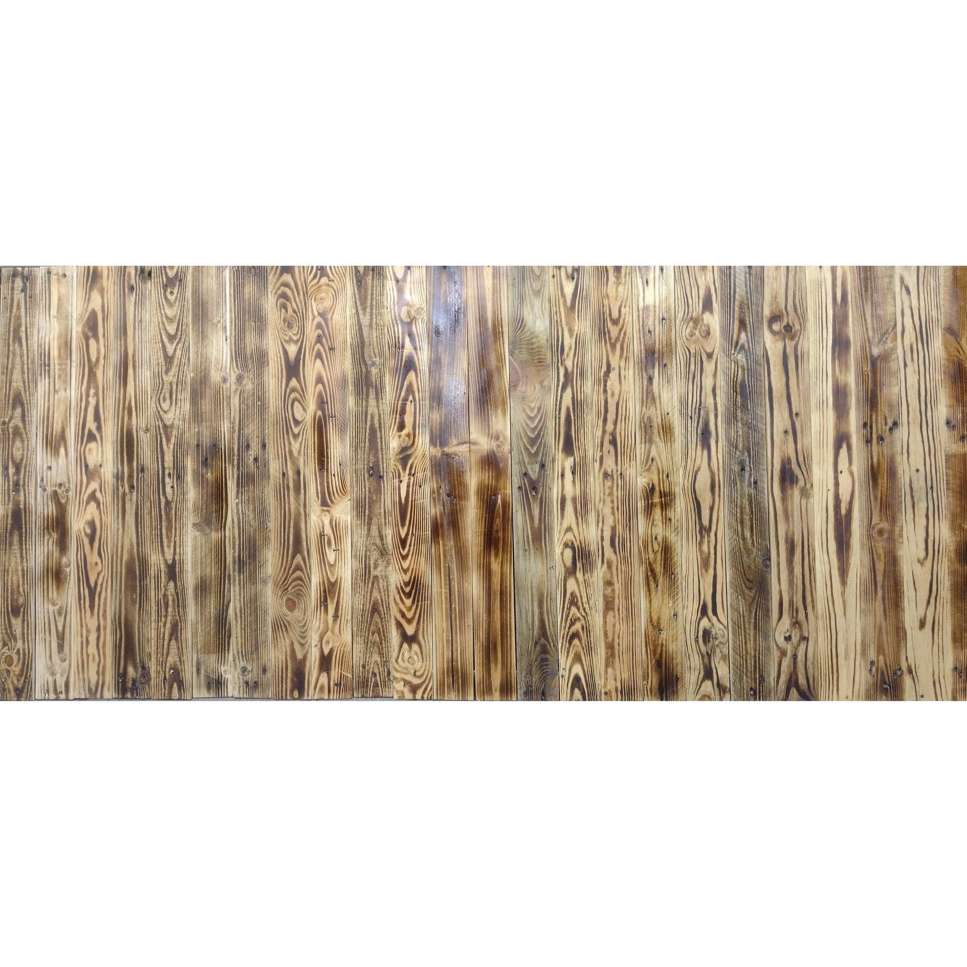 Scorched Distressed Reclaimed Planks Sanded De nailed 1 Sqm - Anpio woods ltd