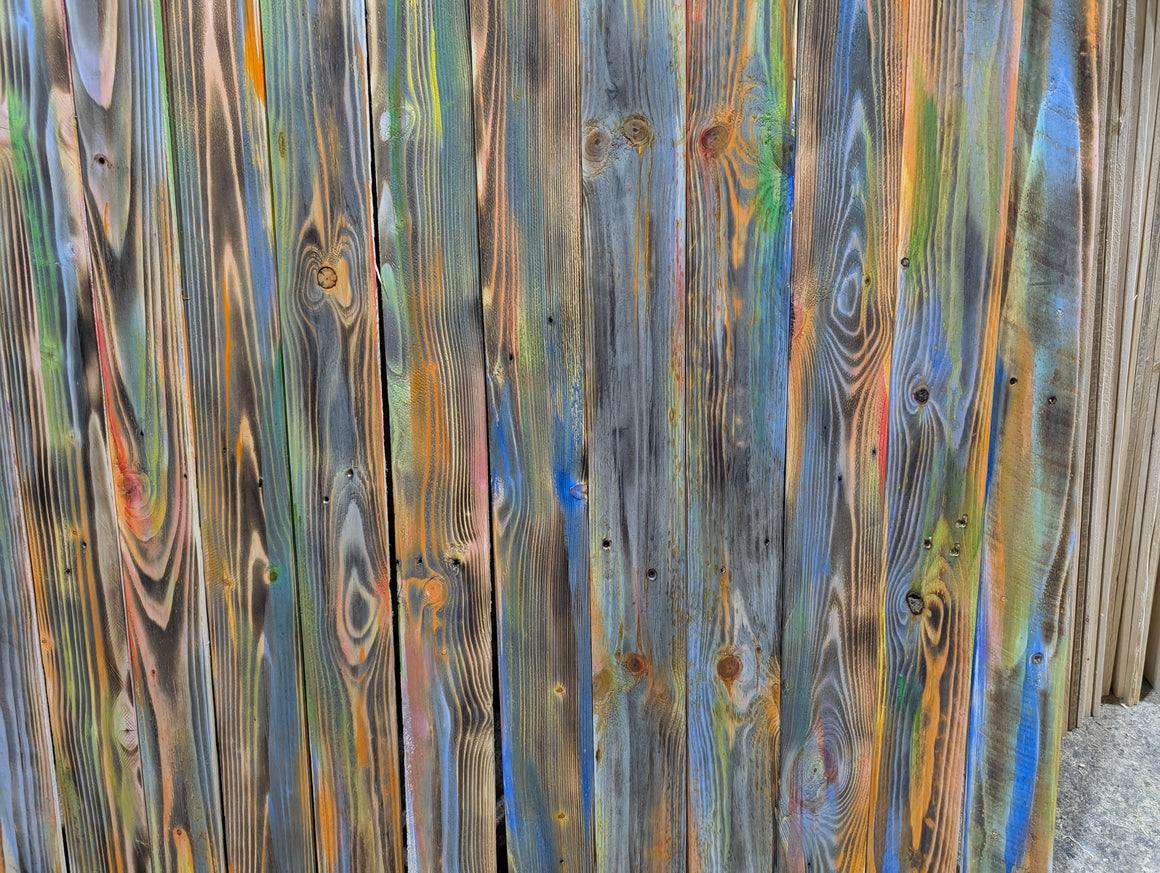 1m² Retro Rustic Handcrafted Cladding Boards – Reclaimed Colour Wood ...