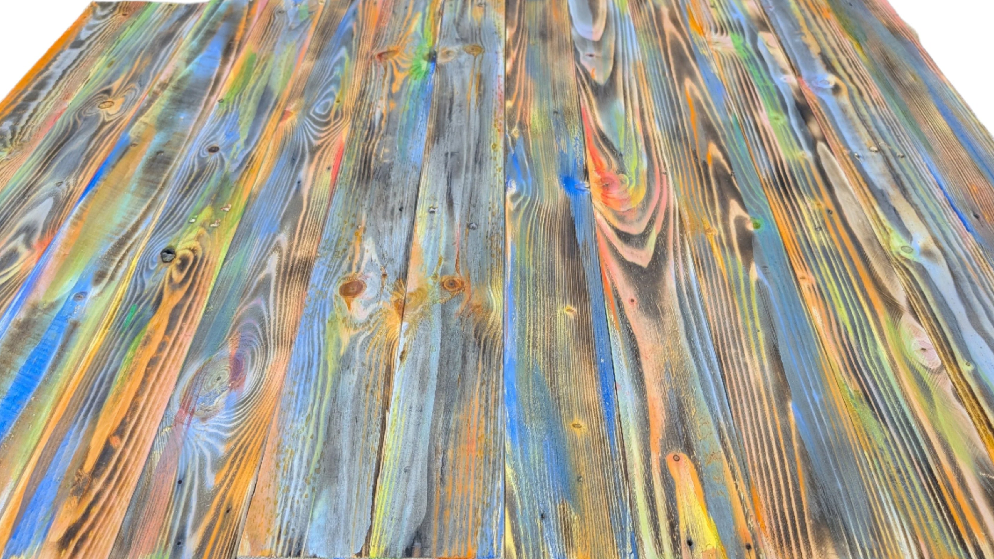 1m² Retro Rustic Handcrafted Cladding Boards – Reclaimed Colour Wood ...