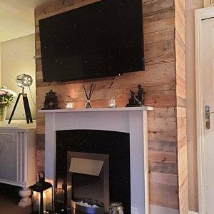 Reclaimed pallet boards 5 sqm cladding van conversion - Anpio woods ltd