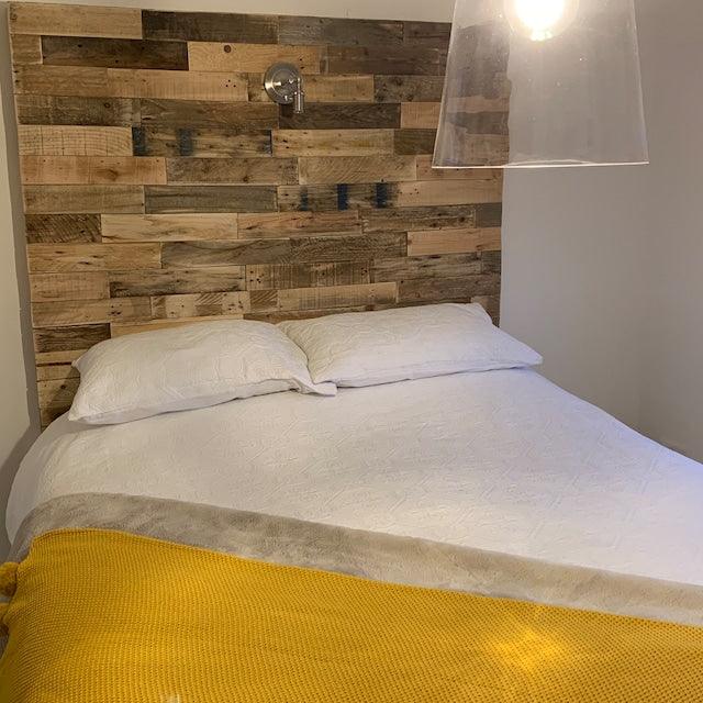 Reclaimed pallet boards 5 sqm cladding van conversion - Anpio woods ltd