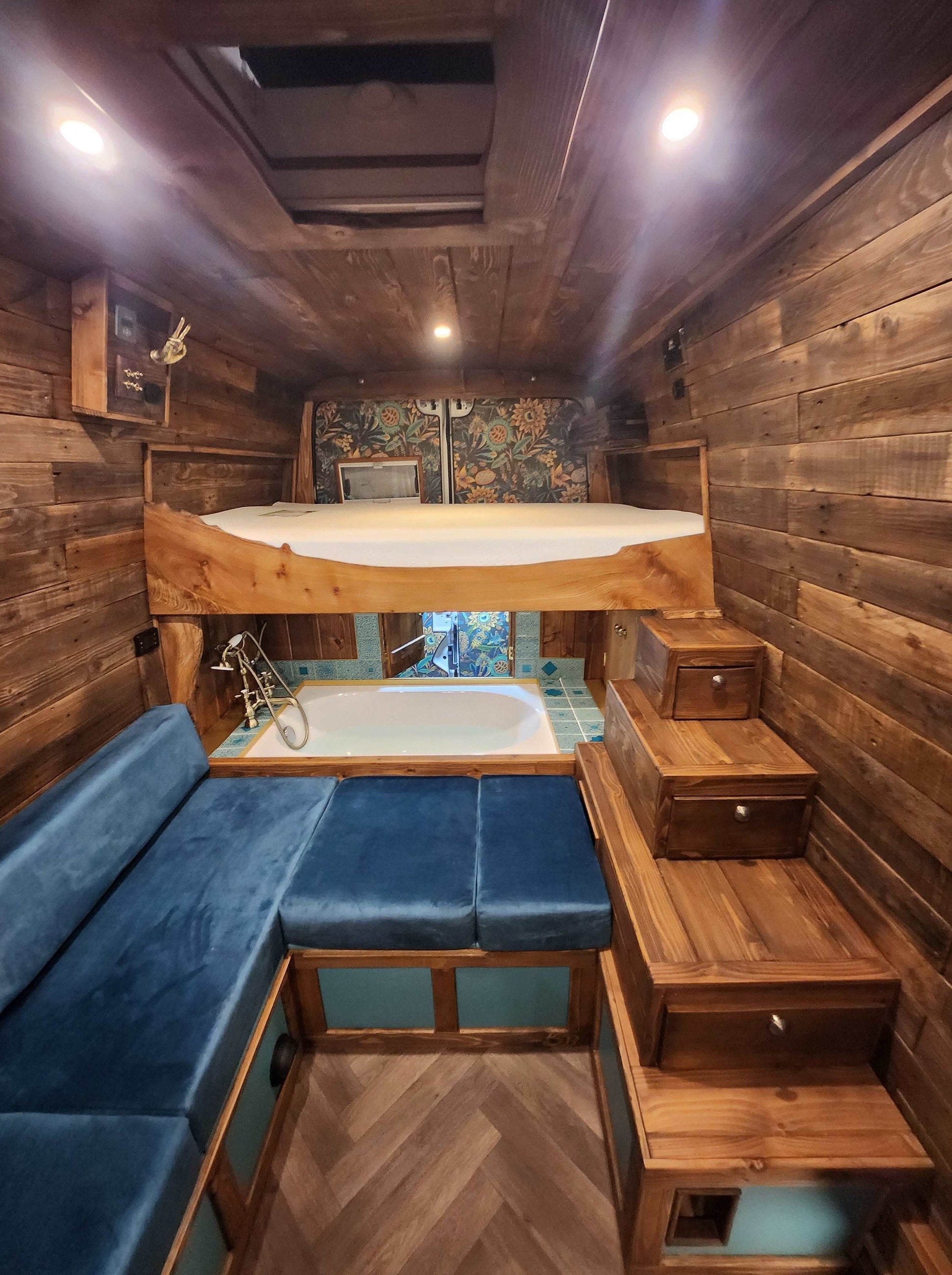 1 m²  Reclaimed  Wood Panelling  For Van Conversion Thickness 4mm