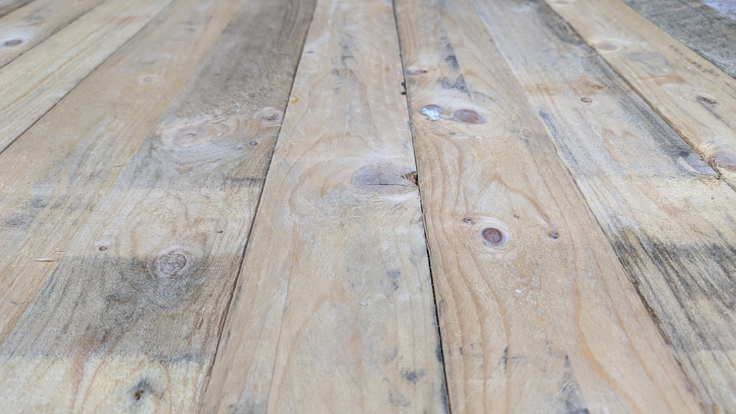 1 SQM - Rustic Reclaimed Pallet Planks - Unique Wall Cladding - Length 115cm