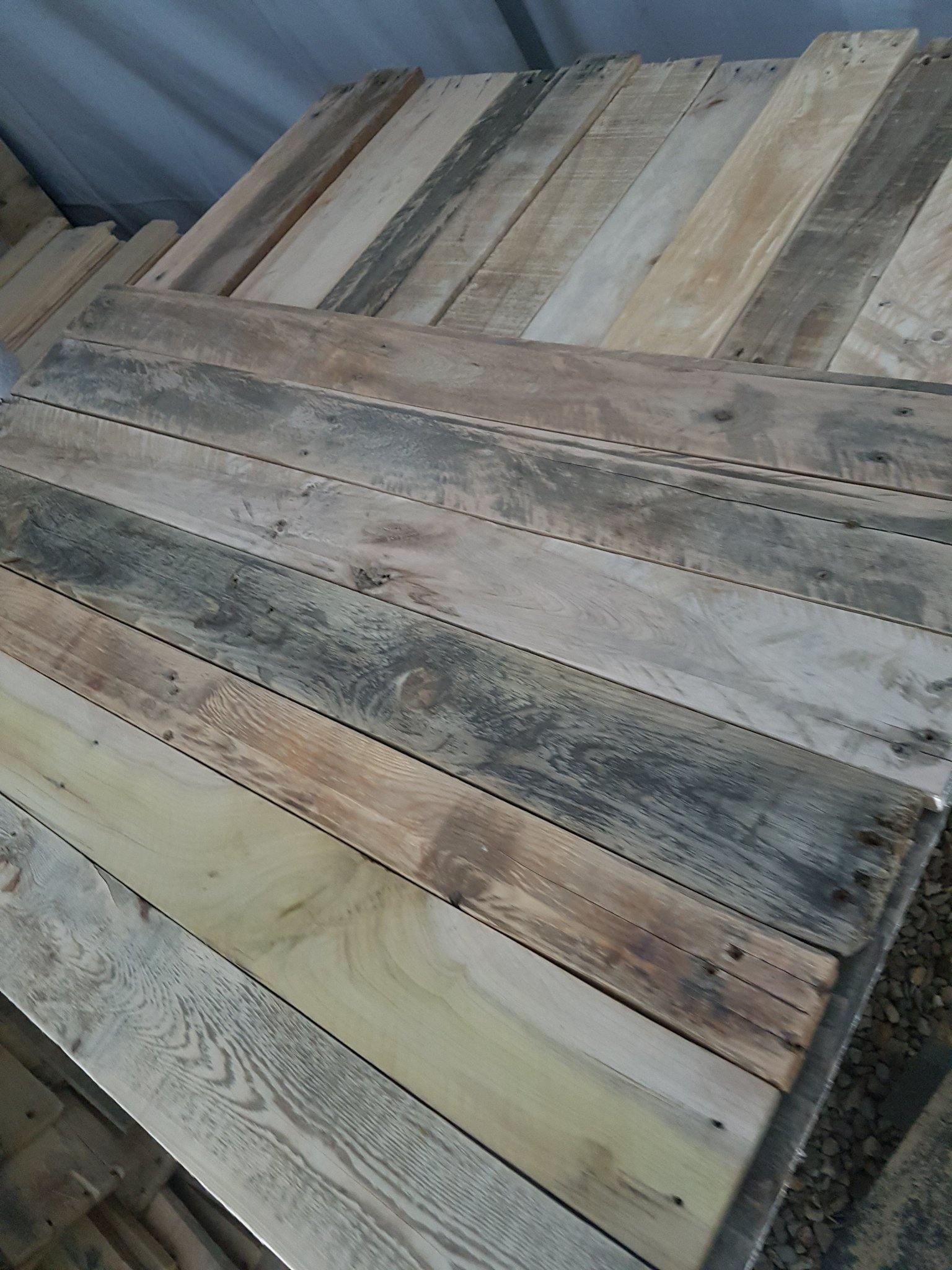 1 metre square sanded reclaimed pallet wood - Anpio woods ltd