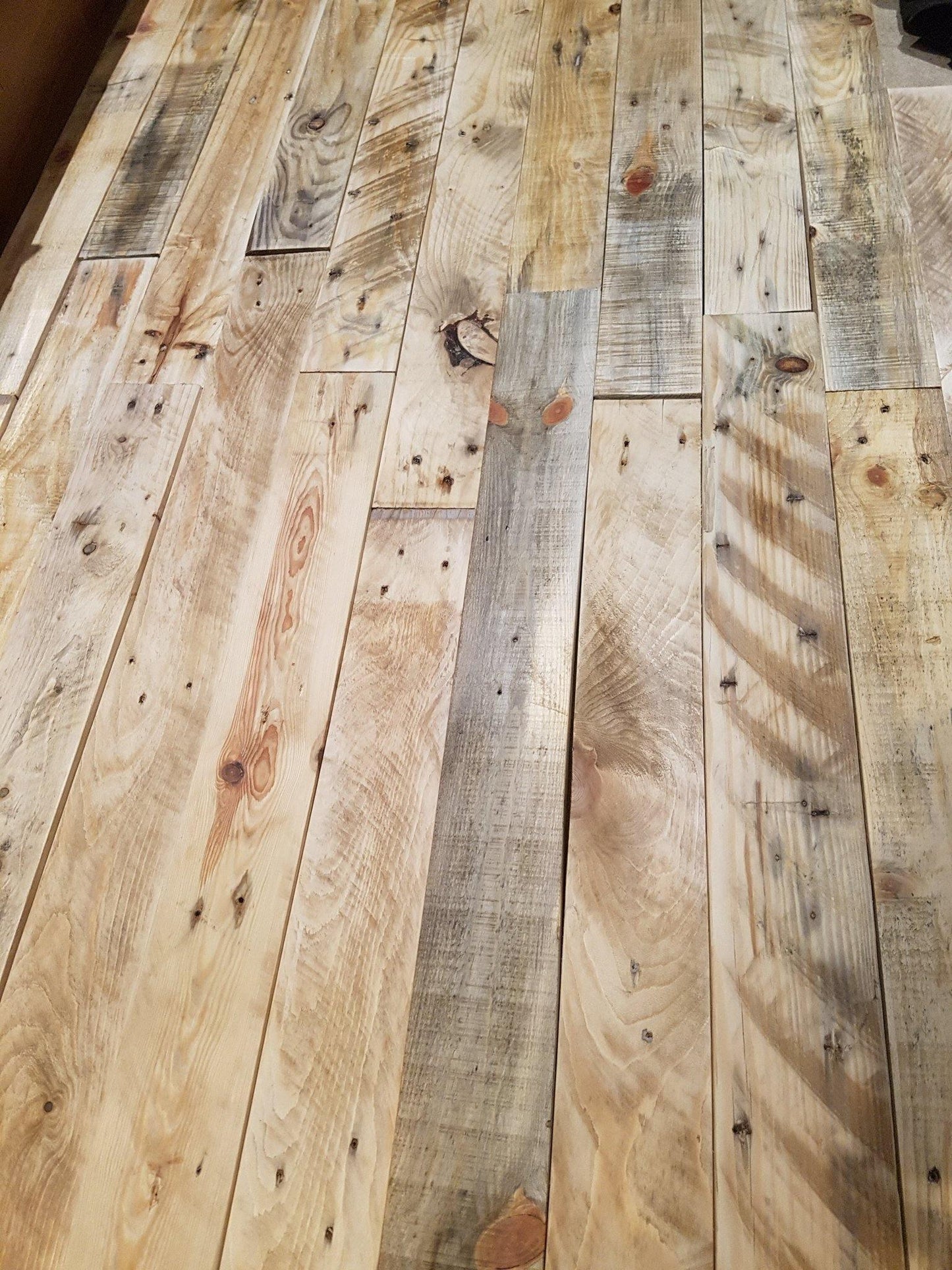 1 metre square sanded reclaimed pallet wood - Anpio woods ltd