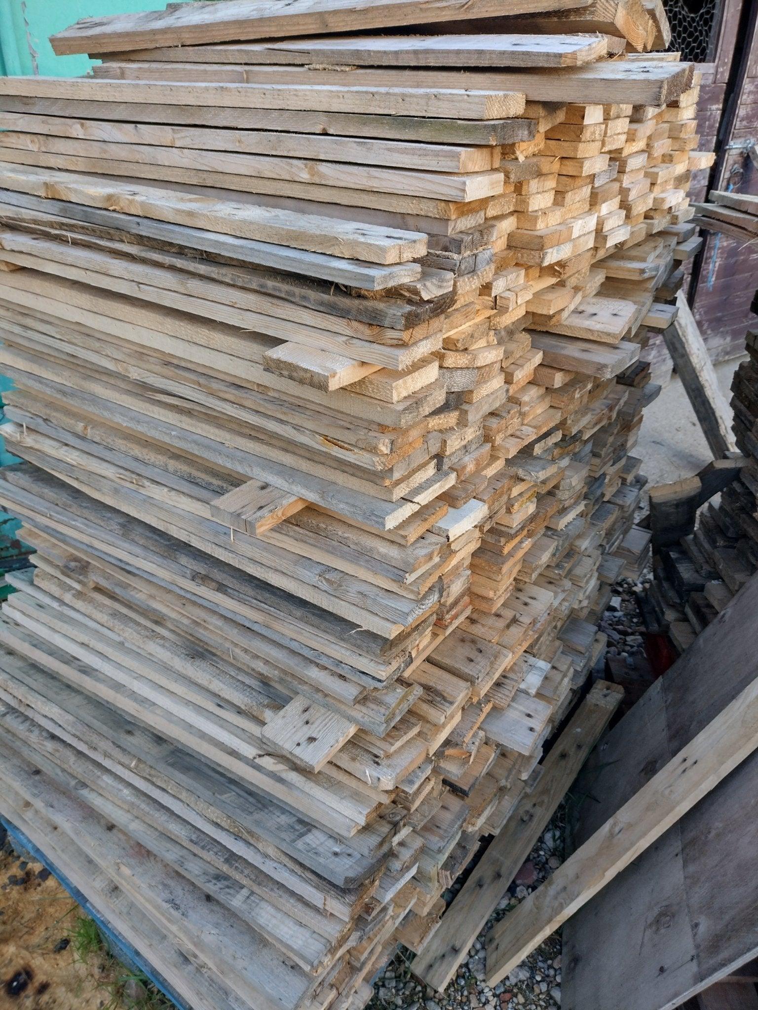 1sqm slats of wood 80cm distressed - Anpio woods ltd