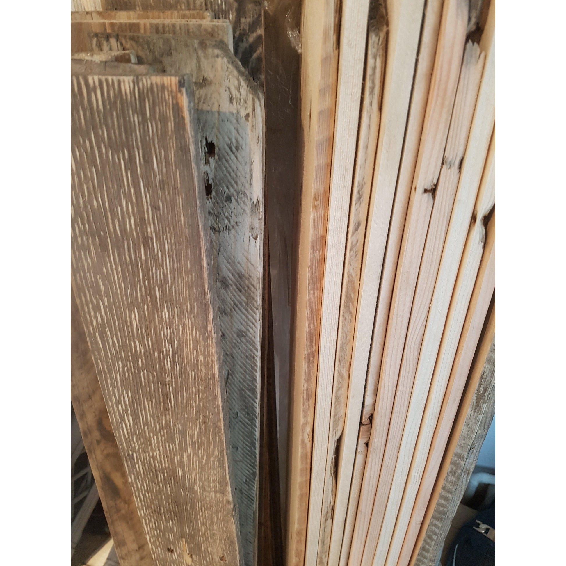 Reclaimed pallet boards 5 sqm cladding van conversion - rustic style pallet wall cladding