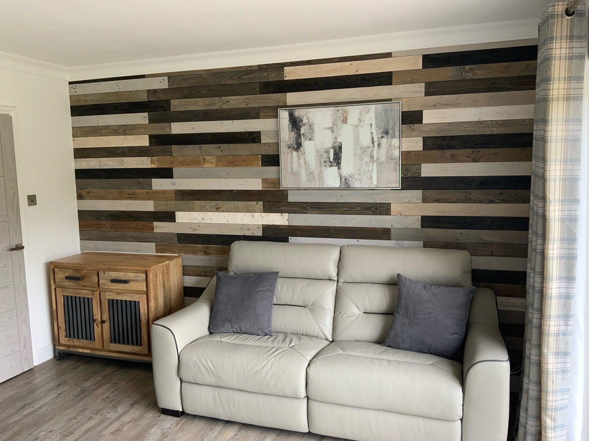 Rustic Painted Weathered Grey Wood Planks - 1SQM - Anpio woods ltd