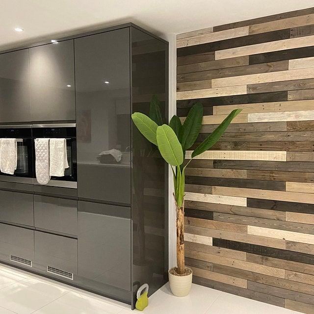 Rustic Painted Weathered Grey Wood Planks - 1SQM - Anpio woods ltd