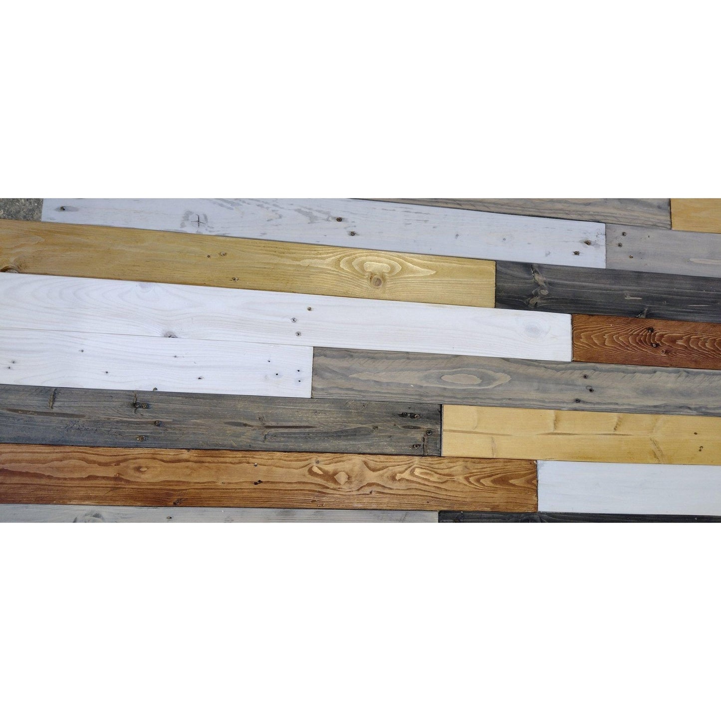 Rustic Painted Weathered Grey Wood Planks - 1SQM - Anpio woods ltd