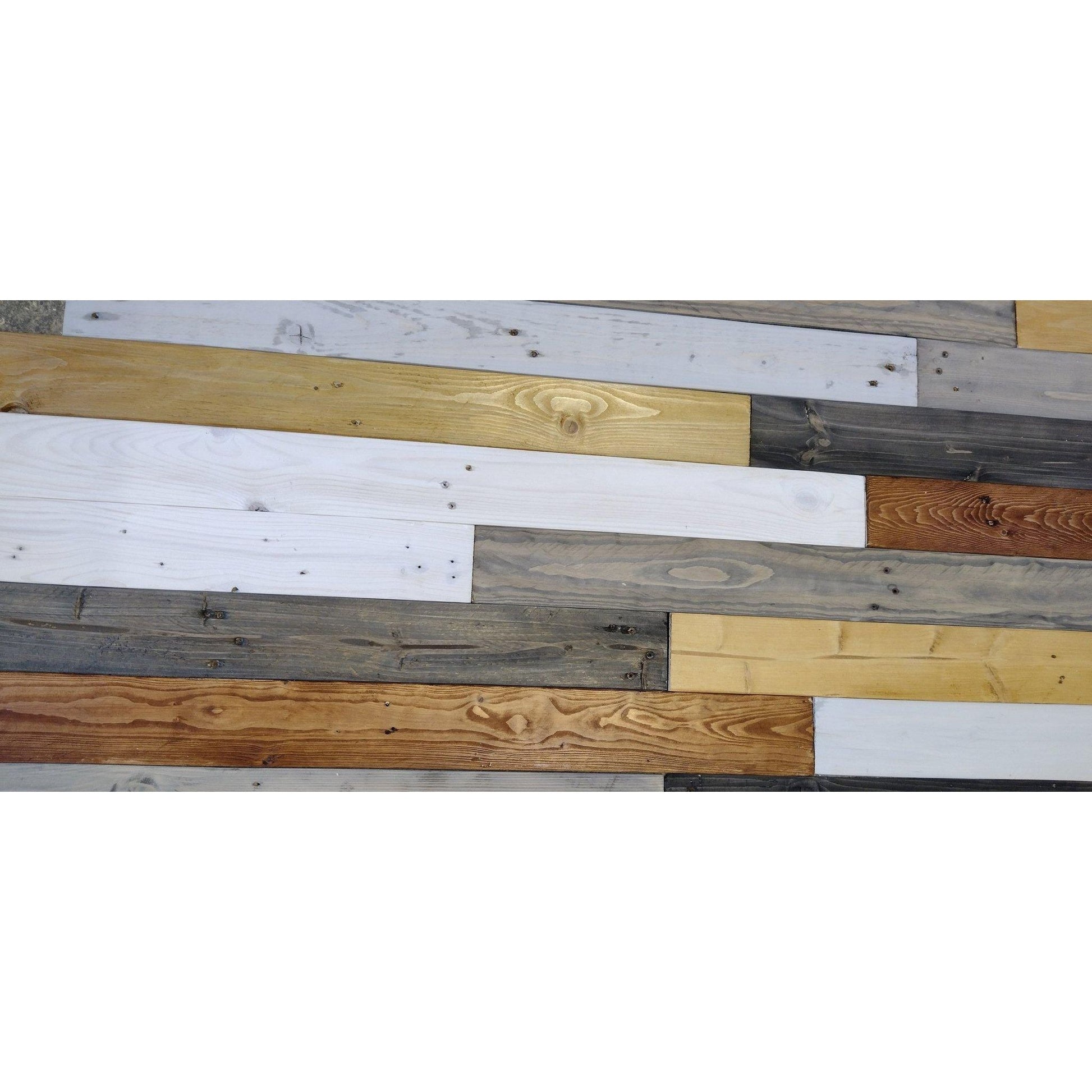 Rustic Painted Weathered Grey Wood Planks - 1SQM - Anpio woods ltd