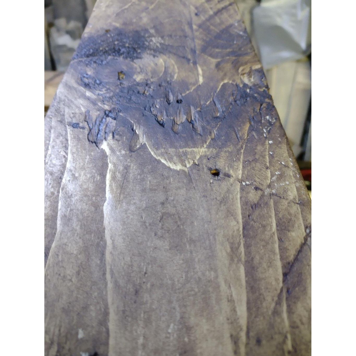 Reclaimed Distressed Board Dark Oak Wax Finish - Anpio woods ltd