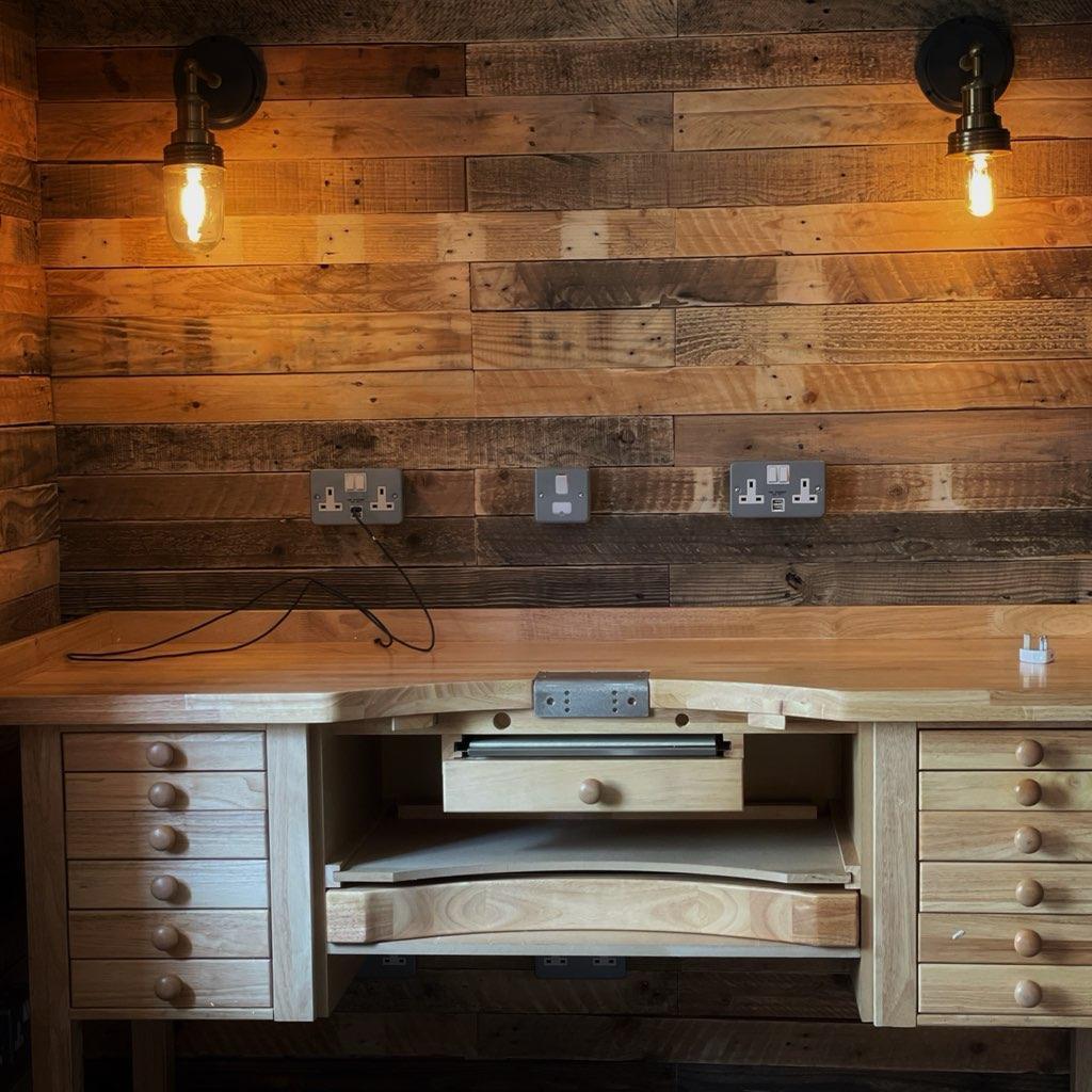 Rustic Elm Cladding 1m² Distressed Rustic Wood Wall Cladding – 100cm x 9cm Reclaimed Panels ...
